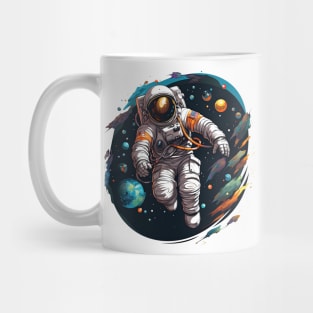 Colorful Astronaut in Space #9 Mug